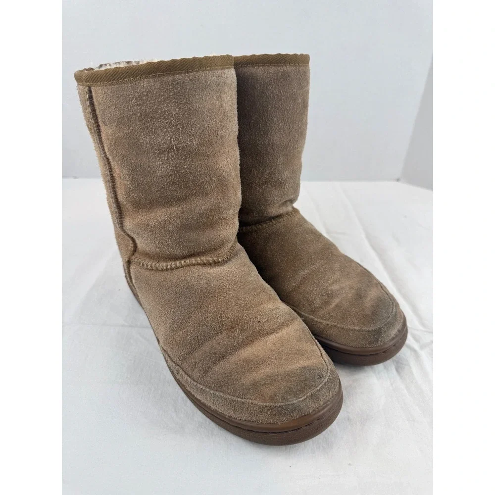 UGG Australia Classic Short‎ Boots Chestnut Suede Shearling Lined M5 L6 Brown